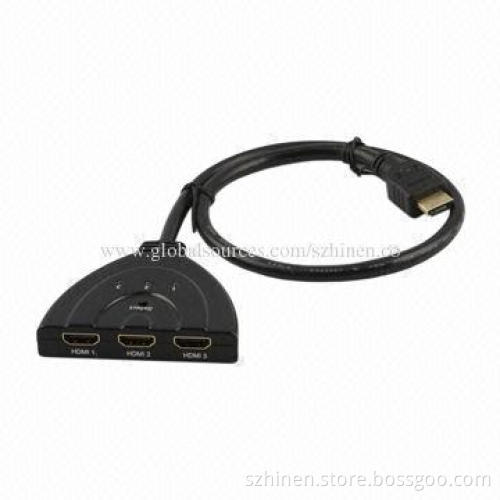 Intelligent HDMI Switcher, 3 x 1 Pigtail with Cable